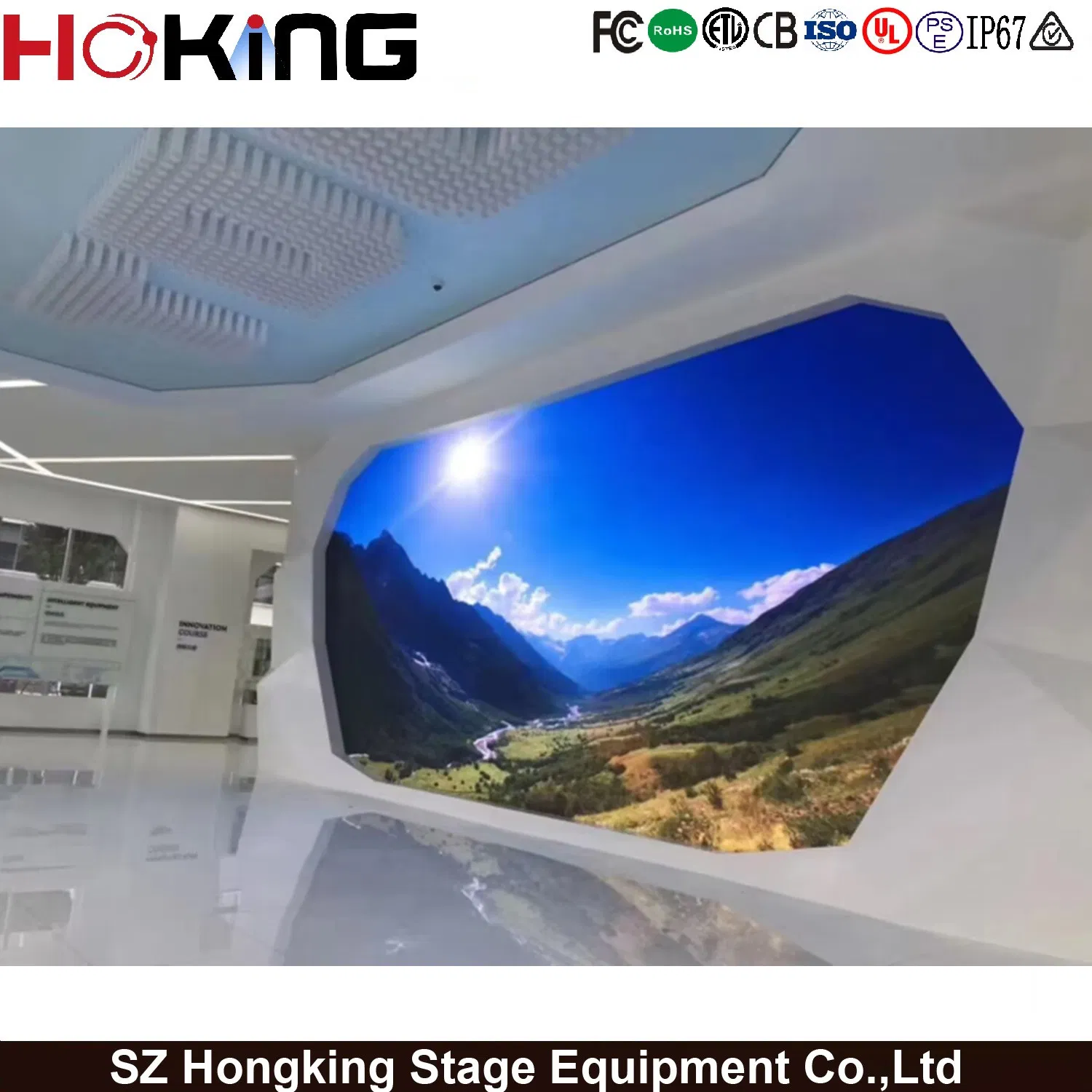 High-Definition 4K Control Room LED Display Screen Chip-on-Board (COB) Technology P0.7/P0.9/P1.25