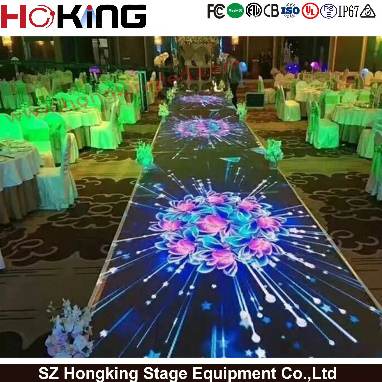 P4.81 Video Dance Floor Interactive Dance Floor LED Screen Display
