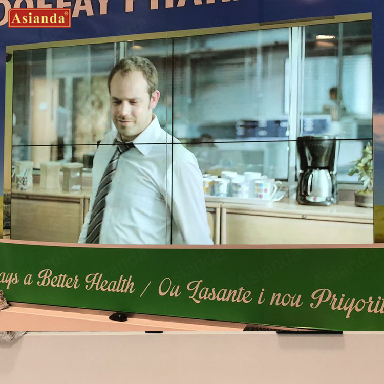 Indoor Wholesale 55 / 65 Inch Background Panel Advertising Display Screen LED LCD TV Video Wall Screen