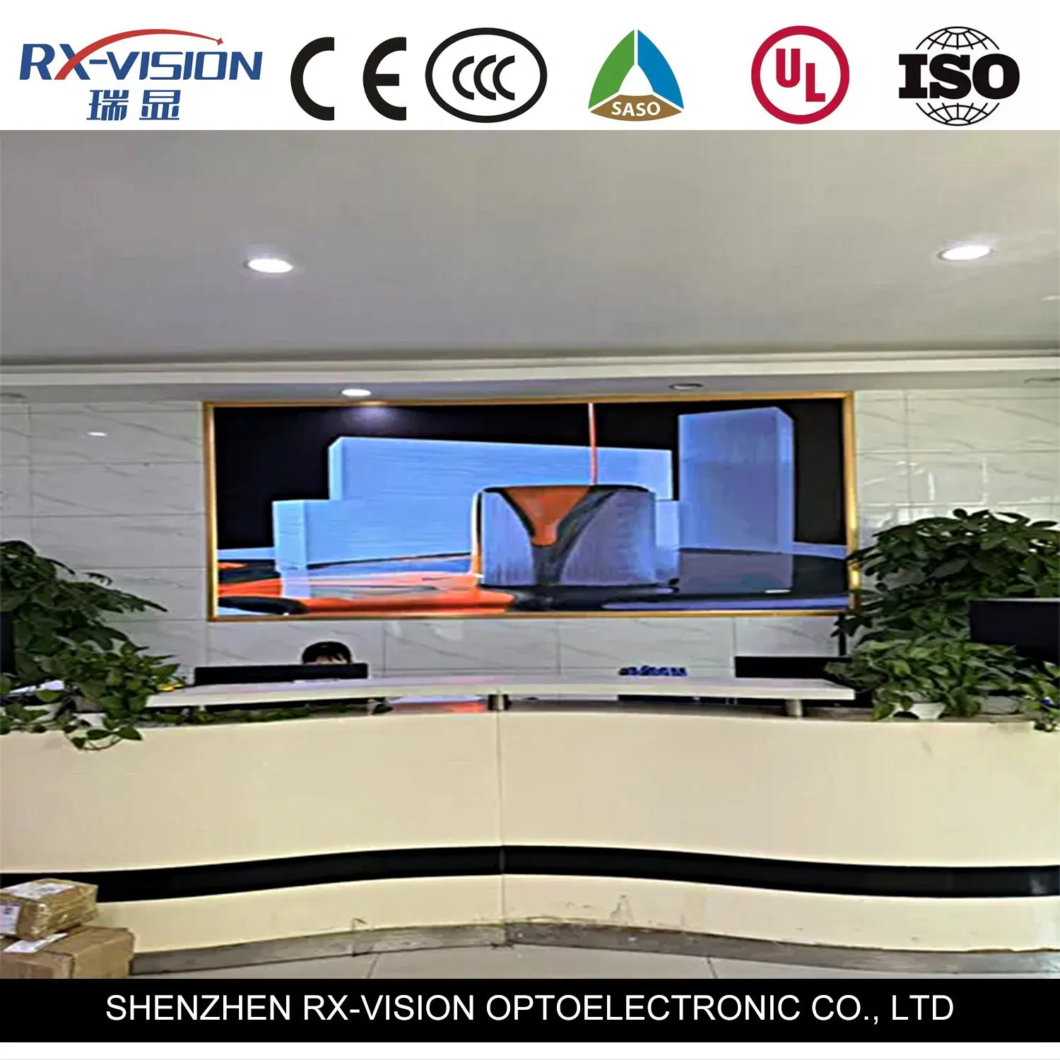Custom Price Indoor Small Pitch SMD Fixed P1.56 Display Video Wall LED Screen on Sale