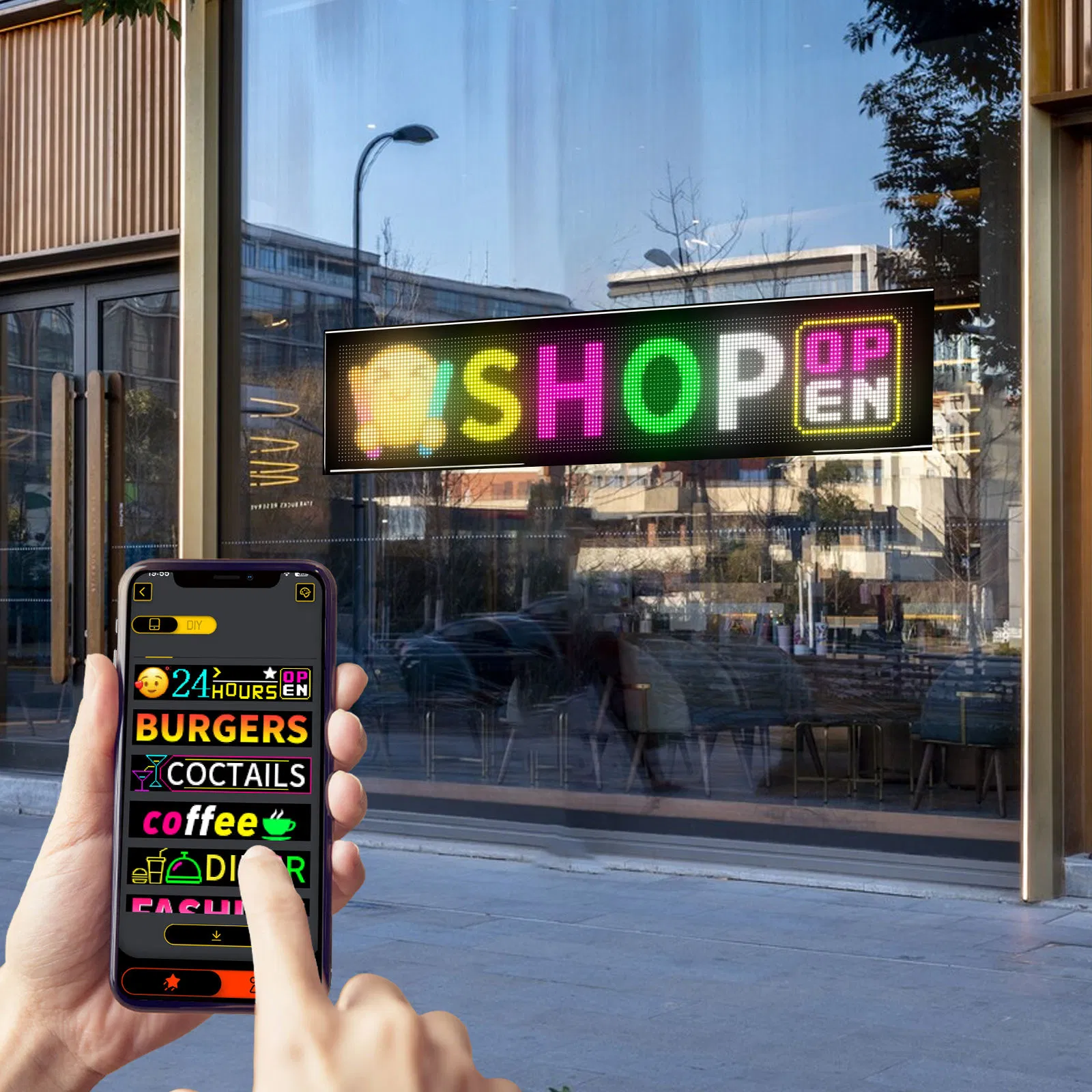 2870*294mm Glass Window Advertising LED Screen Flexible Transparent LED Soft Film Transparent LED Screen