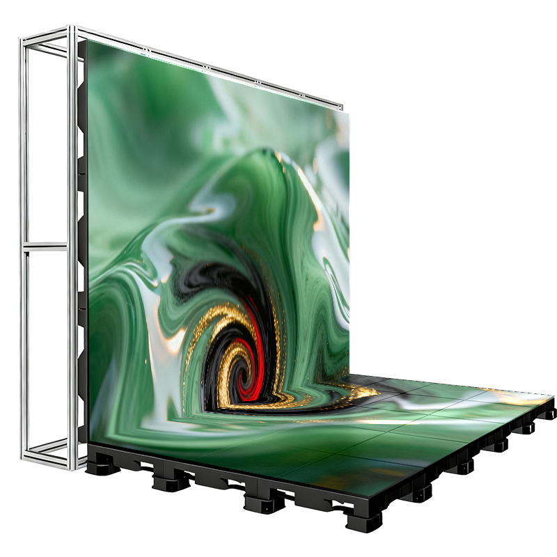 Custom Indoor Wedding Ground P3.91 500*1000mm Disco Bar Dance Floor LED Interactive LED Floor Tiles Screen Display for Live Show Stage Event