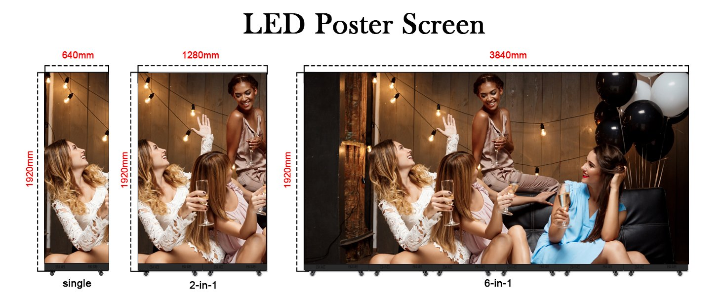 Full Color Floor Standing LED Display LED Advertising Poster Display