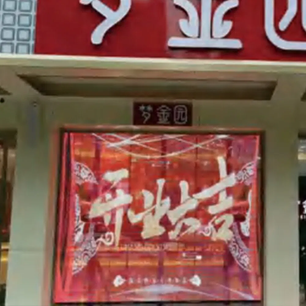 Custom P4 LED Glass Film Display Ultra-Slim Full Color Transparent Screen