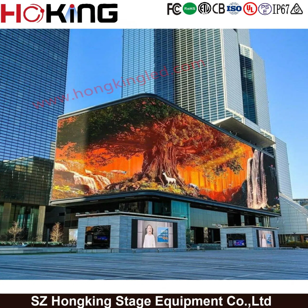 Naked-Eye 3D Effect Outdoor Energy-Saving P4.44 P5.71 P6.67 P8 P10 LED Advertising LED Display