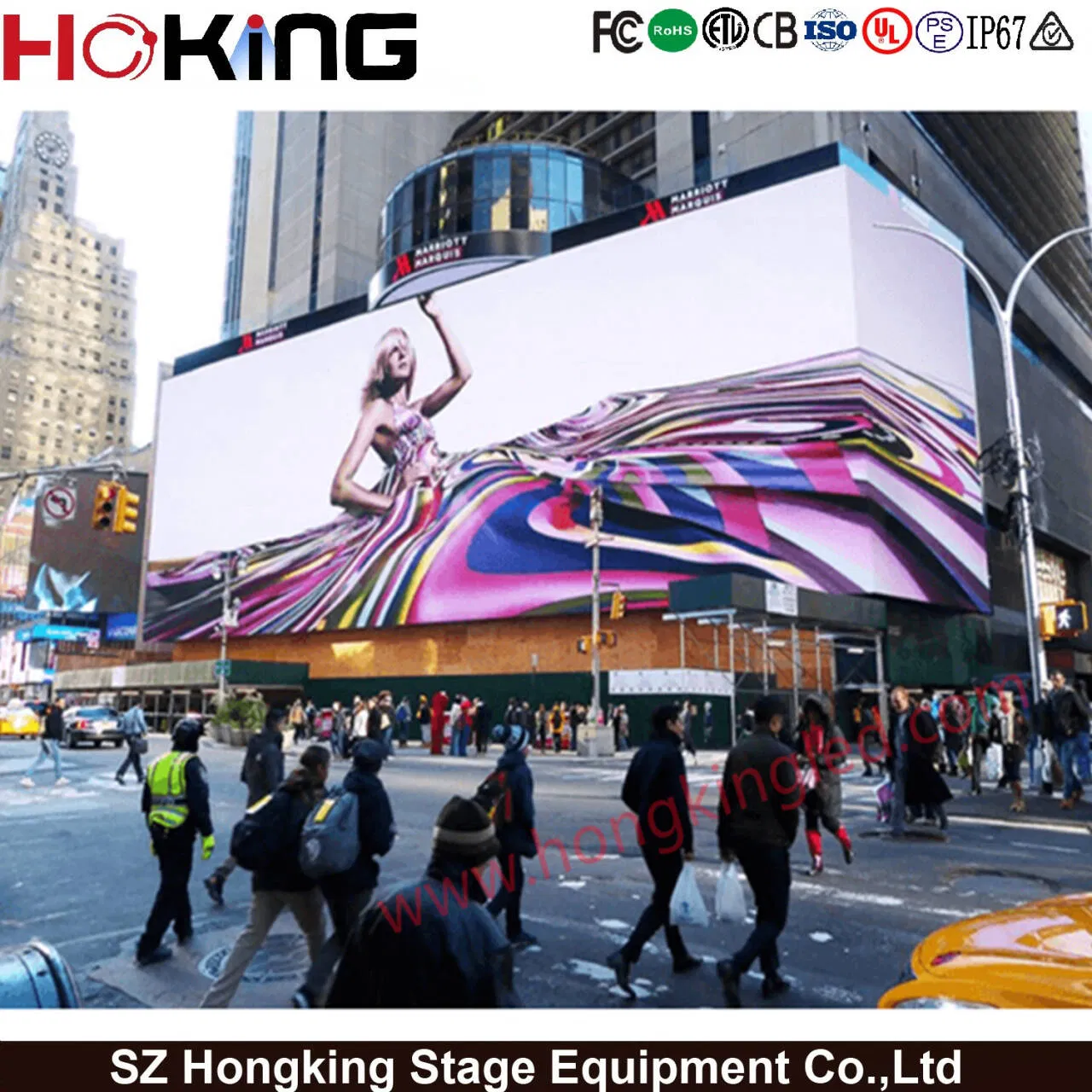 Outdoor P5.71 High Brightness LED Display 7680Hz Energy-Saving Digital Advertising Billboard for Events and Stadiums
