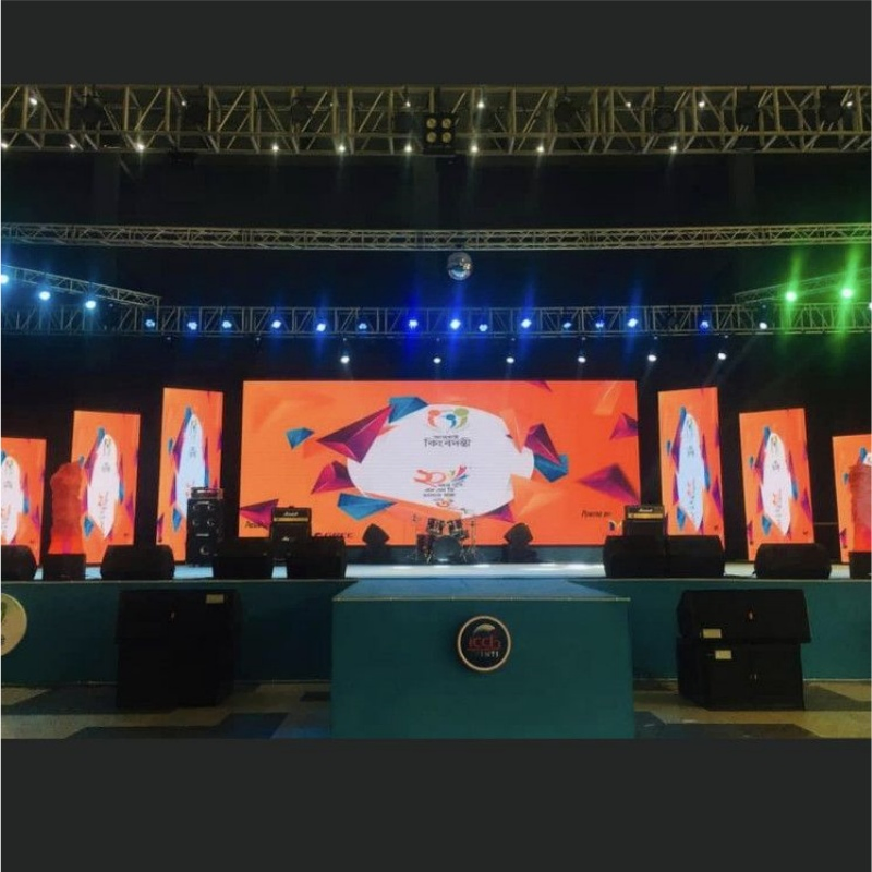 P2.604/P2.976 500mm*500mm Aluminum Cabinet Portable Screen Board Electronic Video Panel Stage Background High Refresh LED Advertising Display