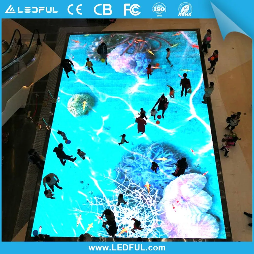 P4.81 P6.25 Full Color Smart Touch Dance LED Screen Digital Interactive Floor LED Display