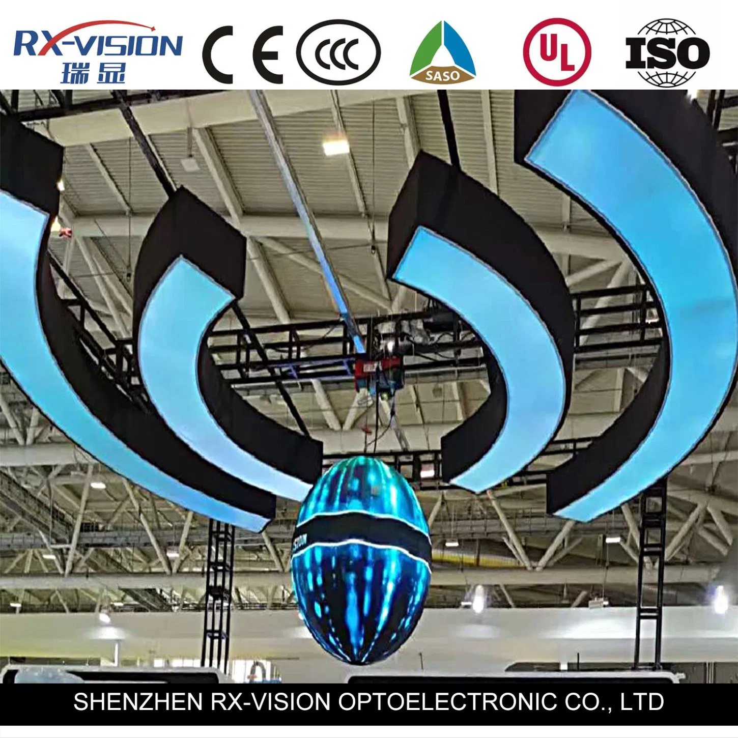 Indoor Full Color P1.25 Soft Module Curved Flexible LED Display Screen