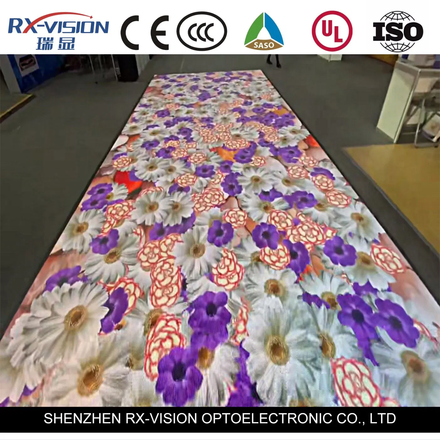 Full-Color Interactive P3.91 Floor Tile LED Display Screen for Dance Game Video Stage Platform