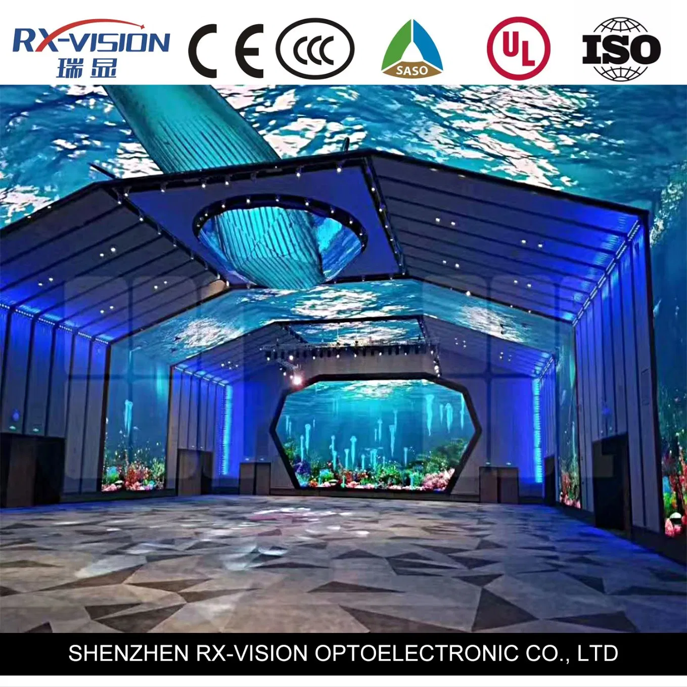 Indoor Full Color P1.25 Soft Module Curved Flexible LED Display Screen