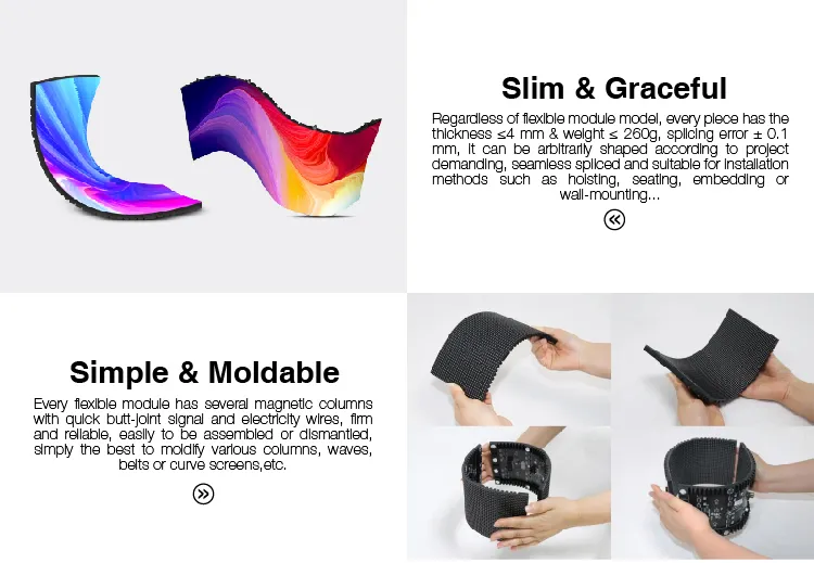 Curved LED Installation