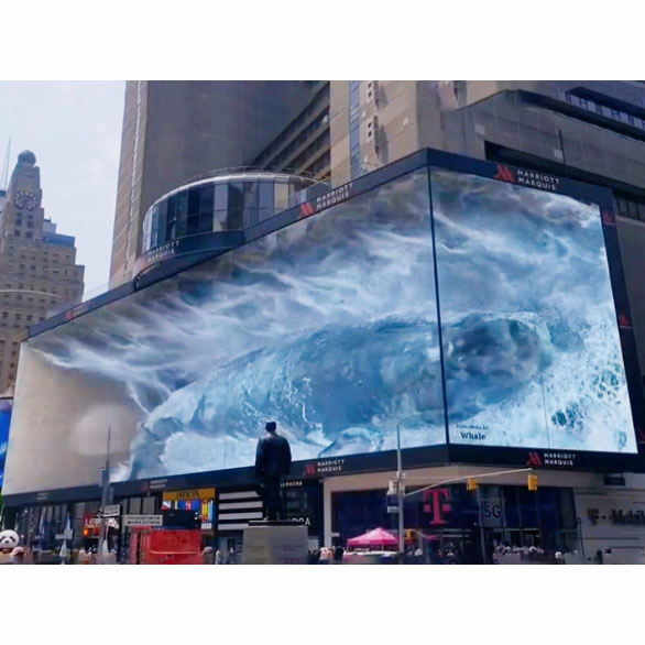 P8 Outdoor Giant Video Wall Naked-Eye 3D LED Display Advertising LED Display