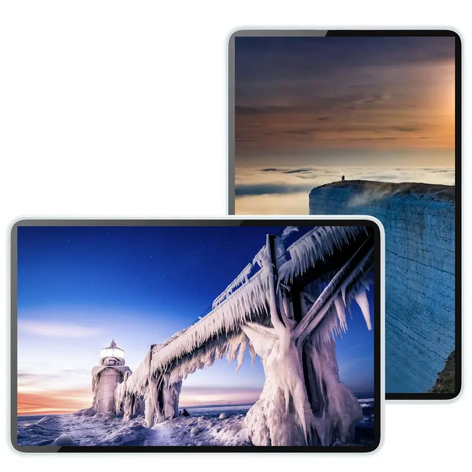 Commercial Display Android Ultra Thin Wall Mounted Digital Signage LCD Advertising IR Touch Screen