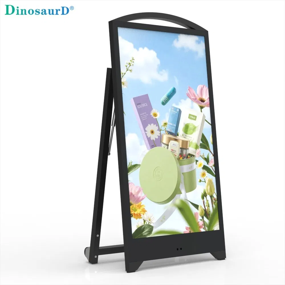 43 49 55inch Outdoor/Indoor Waterproof Advertising Player LED Battery Powered Rechargeable Movable 4K Digital Signage and Display