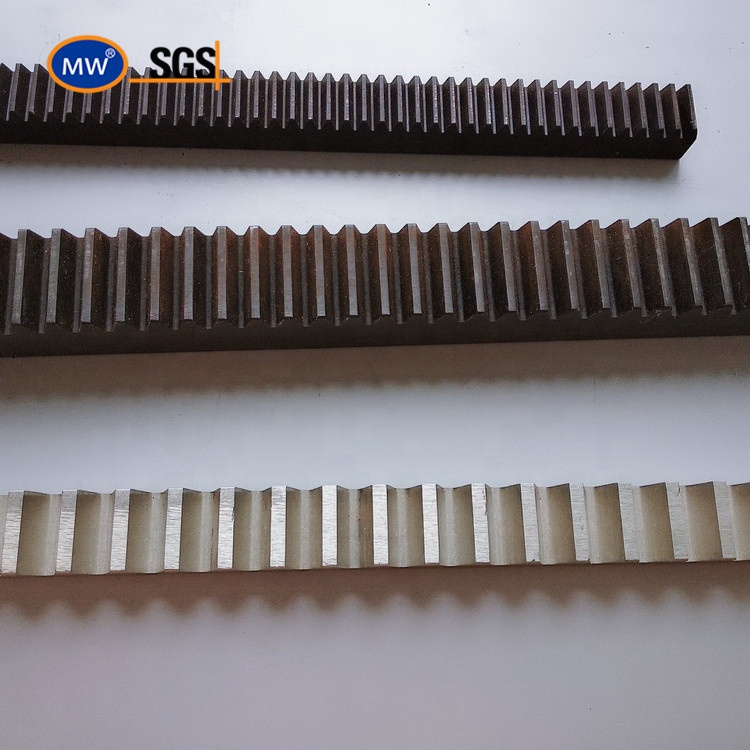MW OEM Flexible Metric Linear Round CNC Helical Spur Curved Steering Plastic Nylon Stainless Steel Pinion Gear Rack for Automatic Door Gate Window Opener