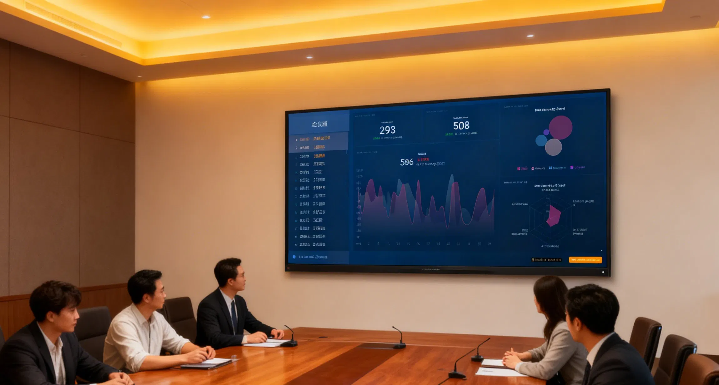 Ultra-Thin HD 162 Inch COB Advertising LED All in One Mobile Display for Meeting Rooms