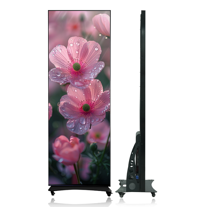 Custom P1.86 Indoor LED Display Screen Movable Mirror Poster LED Display