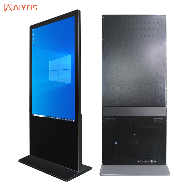 Touch Screen Kiosk 4K Floor Standing Vertical TV Indoor Advertising Player Display Screen UHD LCD LED Digital Signage