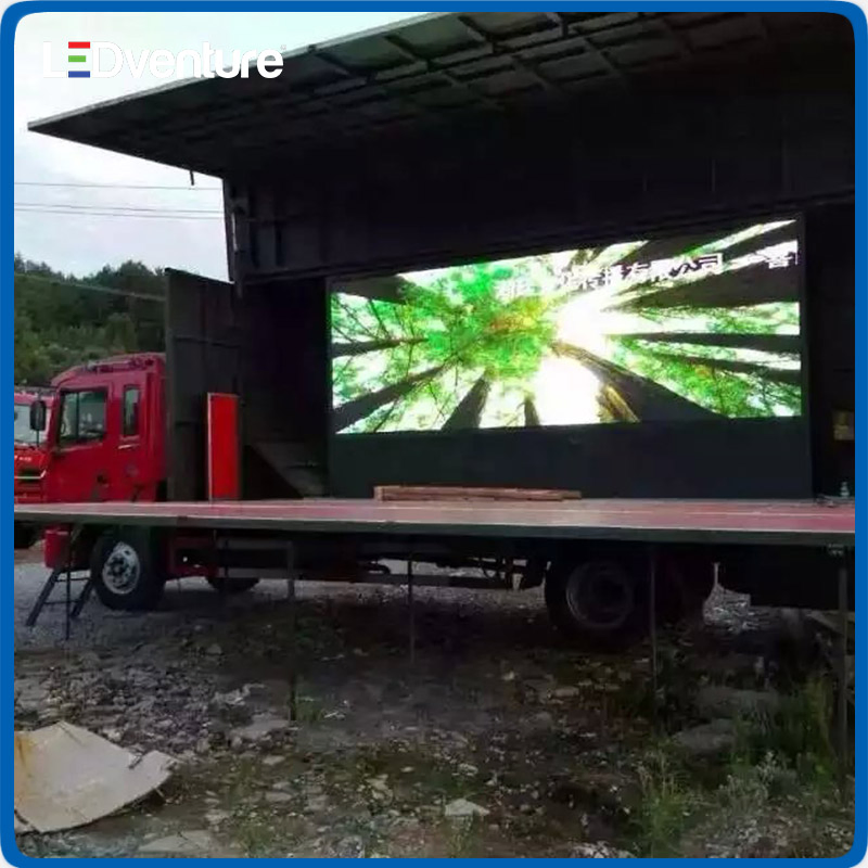 Full Color Indoor Outdoor LED Display Screen for Advertising Rental Billboard Display Screen China Price P10 P6 P5 P4 P3 Foldable 3D Mobile Sign Video Wall