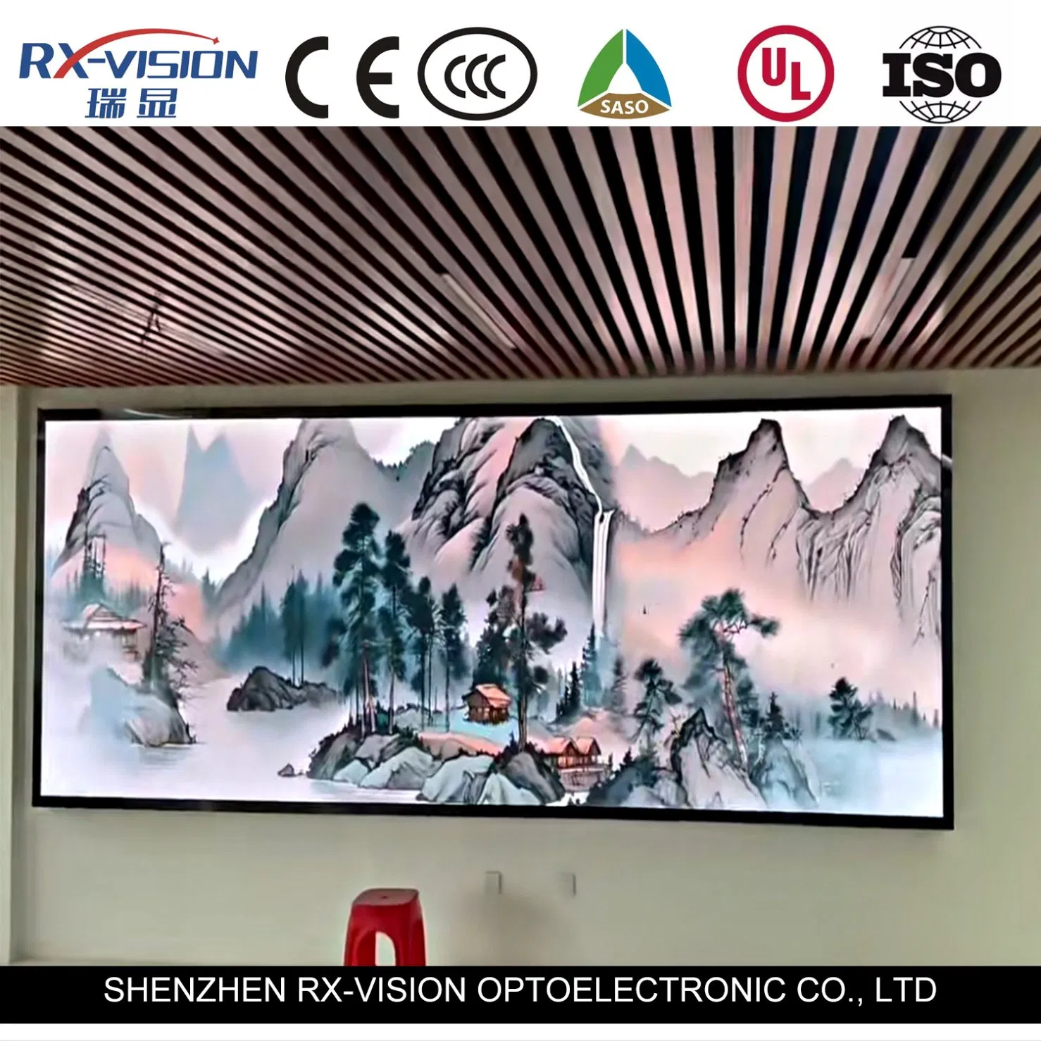 Indoor Fixed Small Pixel Pitch P1.95 P2.5 Seamless LED Wall Full Color Video Display Screen Panels