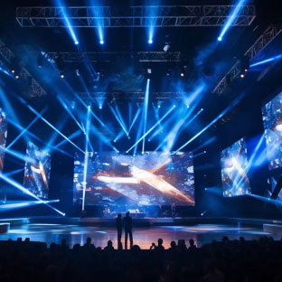 Foldable 500 X 500 LED Display Stage Event Rental LED Screen Concert Stage Background LED Video Wall