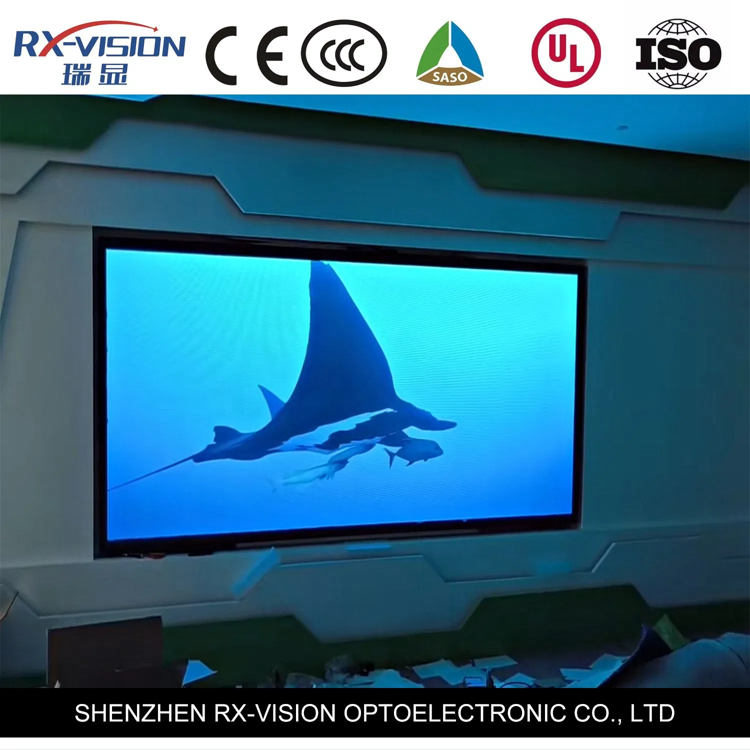 Indoor Fixed Small Pixel Pitch P1.95 P2.5 Seamless LED Wall Full Color Video Display Screen Panels