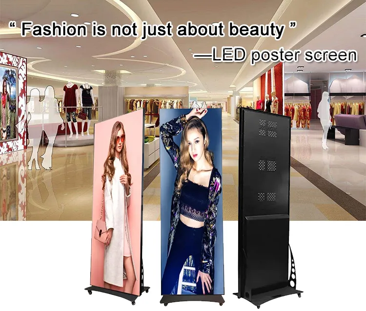 Indoor Full Color Movable Led Poster Display