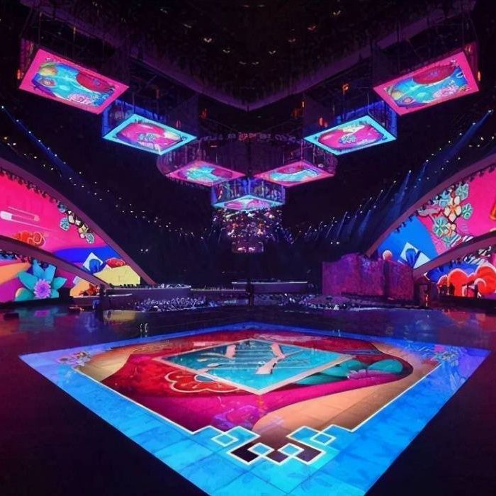 Indoor Interactive Stage Dance Floor Tile Panel Screen Advertising LED Display