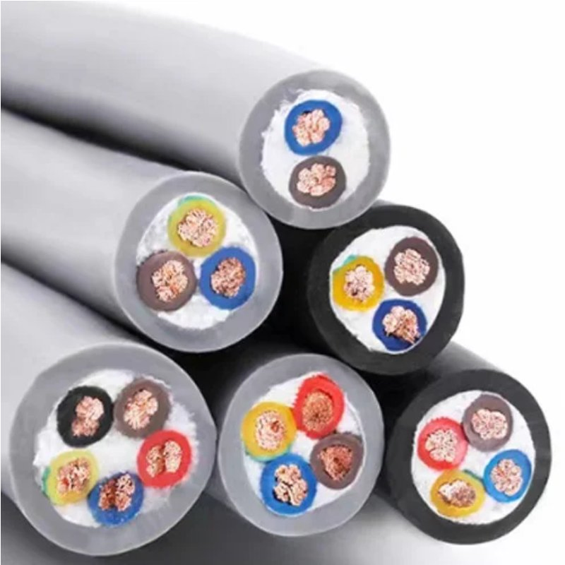 1.5mm 2.5mm 4mm 6mm Flexible Round Electric Multi Core 3 Core PVC Insulated Electrical Wires Rvv Cable