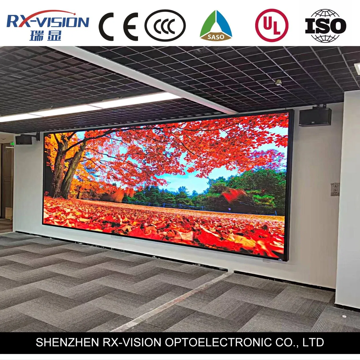 P1.95 P2.5 High Resolution Indoor Fixed LED Video Wall Small Pixel Pitch LED Display