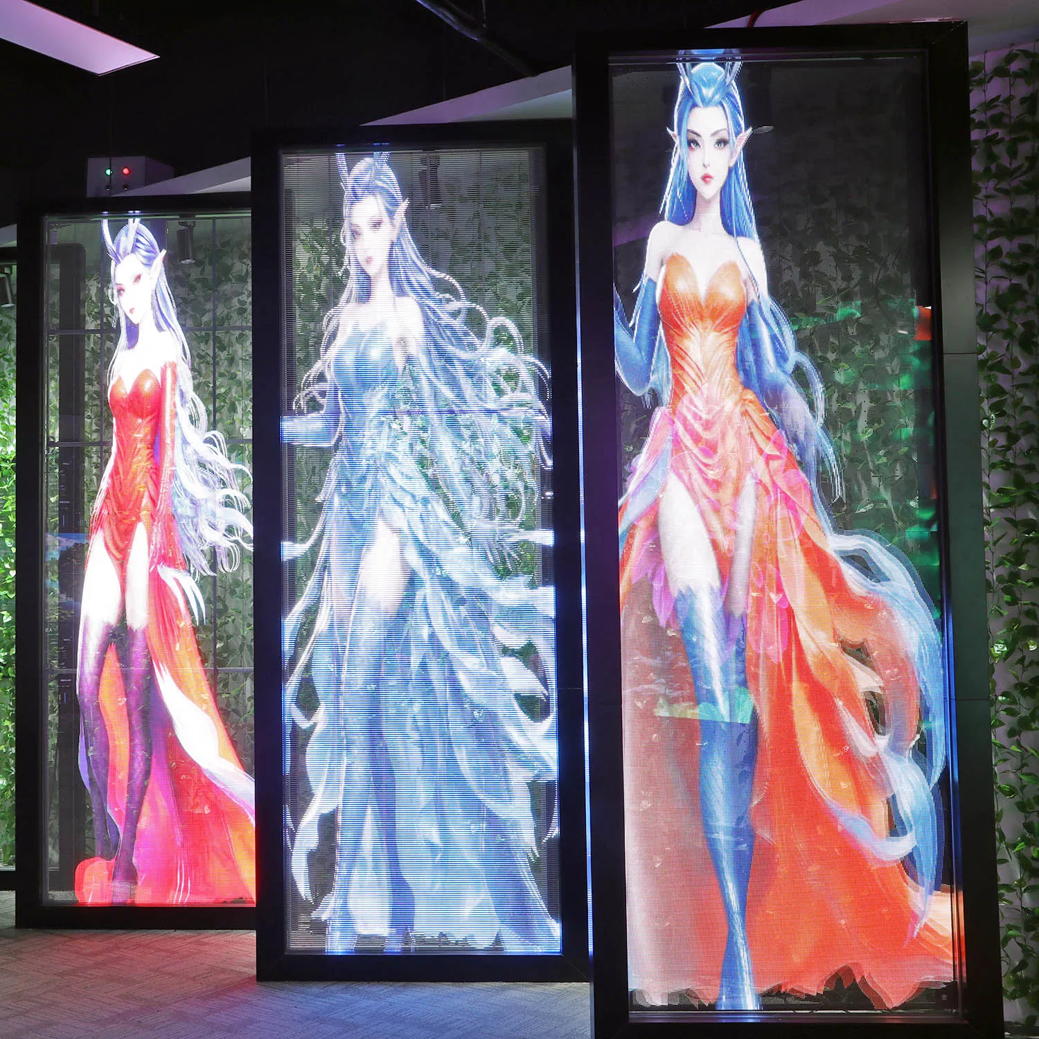Positive Light Emitting Transparent LED Display with High Reliability and Excellent Viewing Angle for Commercial and Digital Signage, etc.