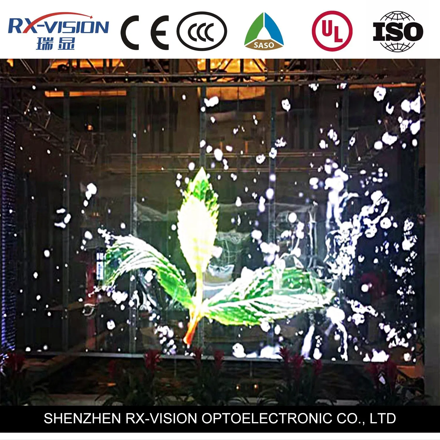 Commercial Indoor Advertising LED Display Video Wall P3.9 Transparent LED Screen Big Digital Signage