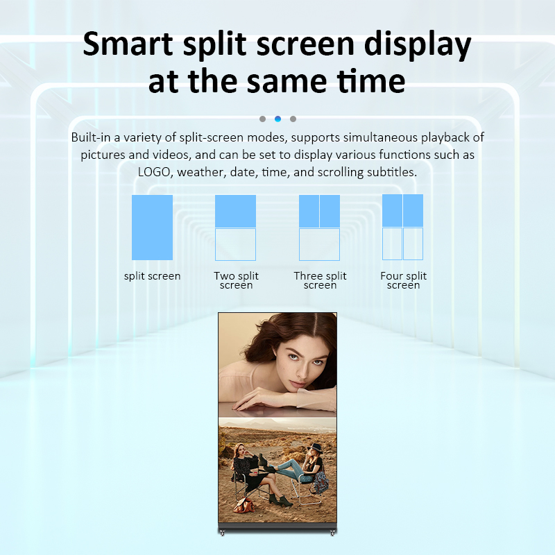 LCD Display Screen Advertising 75 86 98 Inch Poster Digital Signage Commercial Digital Signage and Displays
