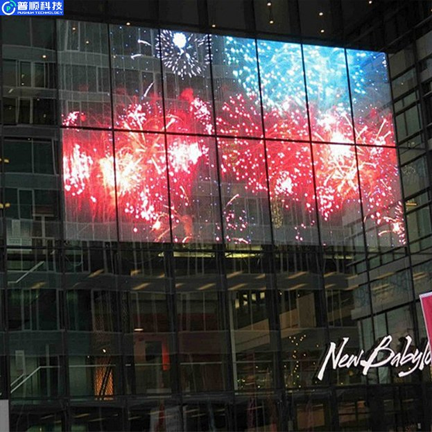 Pushunled Transparent LED Display Flexible 3D Crystal Film Screen