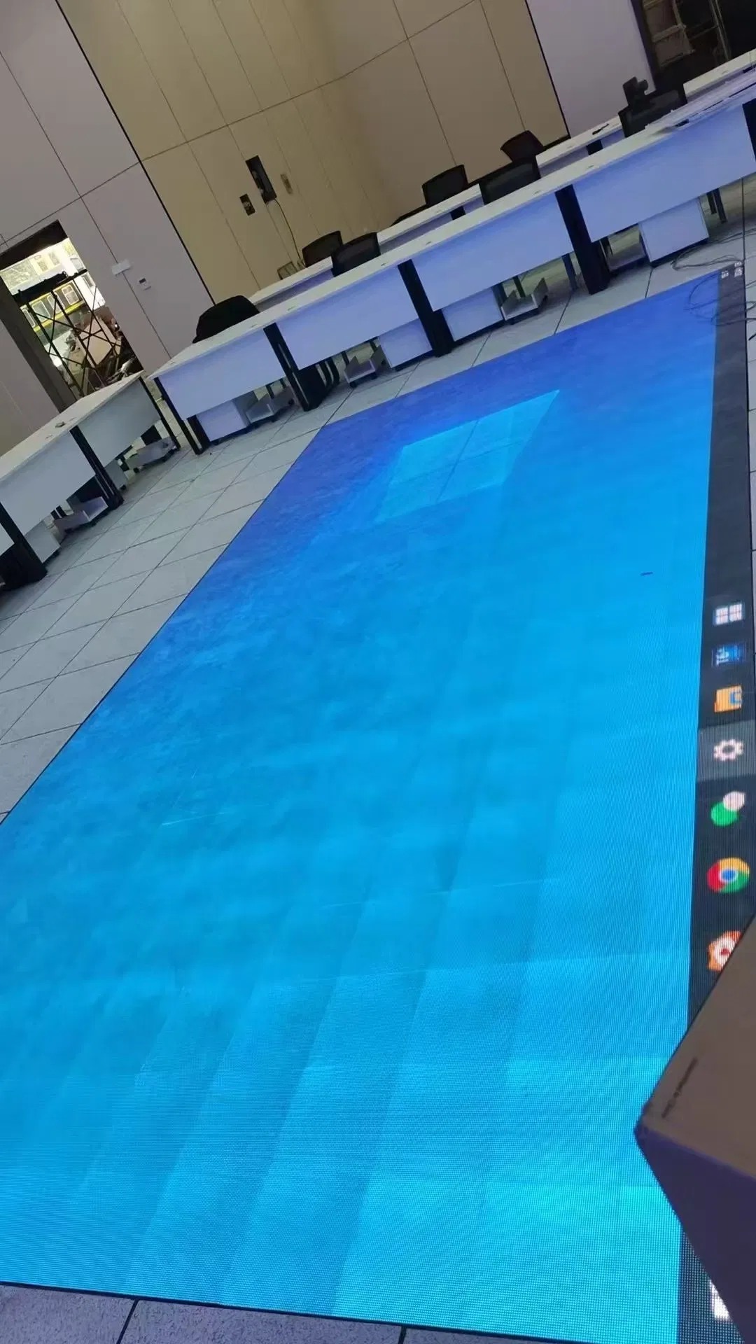 Interactive LED Floor Display Tiles for Fun Activities and Events