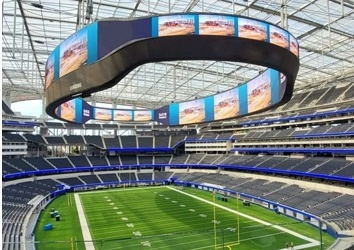Outdoor Football Stadium Perimeter Score Board LED Screen Display for Advertising