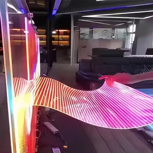 LED Screen Flexible Transparent LED Soft Film Outdoor Transparent LED Display