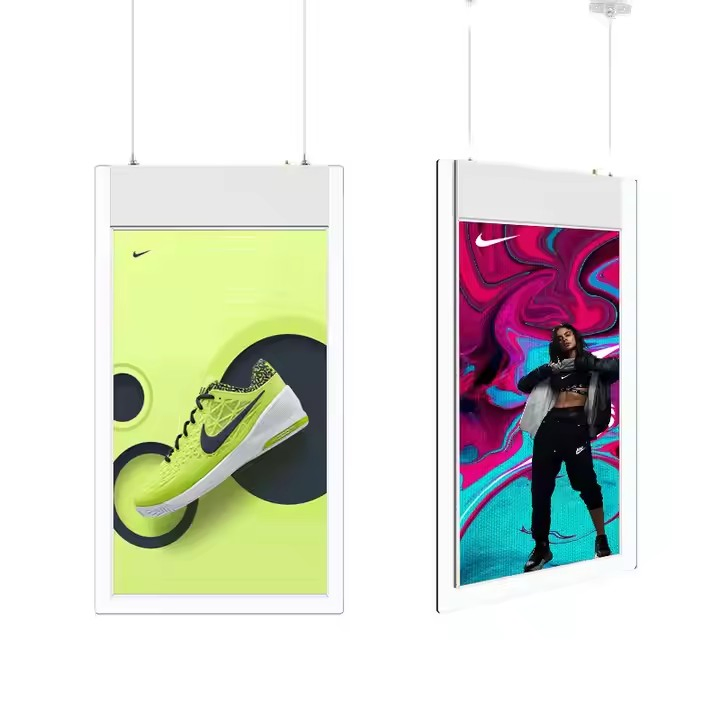 Indoor Wall Mount LCD Monitor Commercial Elevator Advertising Display Screen Smart TV Digital Signage Double Side Advertising LED Display