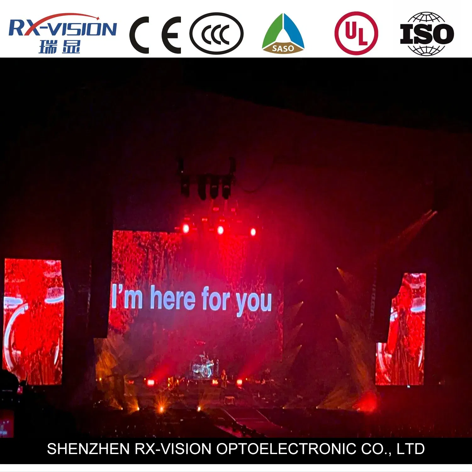 P1.95 500*1000 Rental Indoor LED Display Screen for Concert Show Events