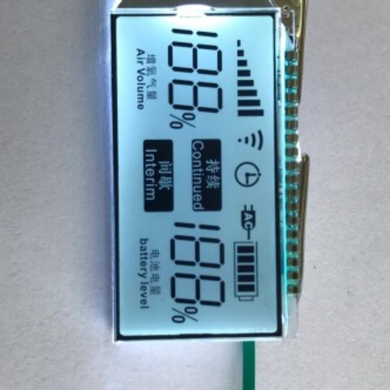 LCD Segment Display Monochrome 7seg Tn Module LED Backlight COB 8pin Industrial