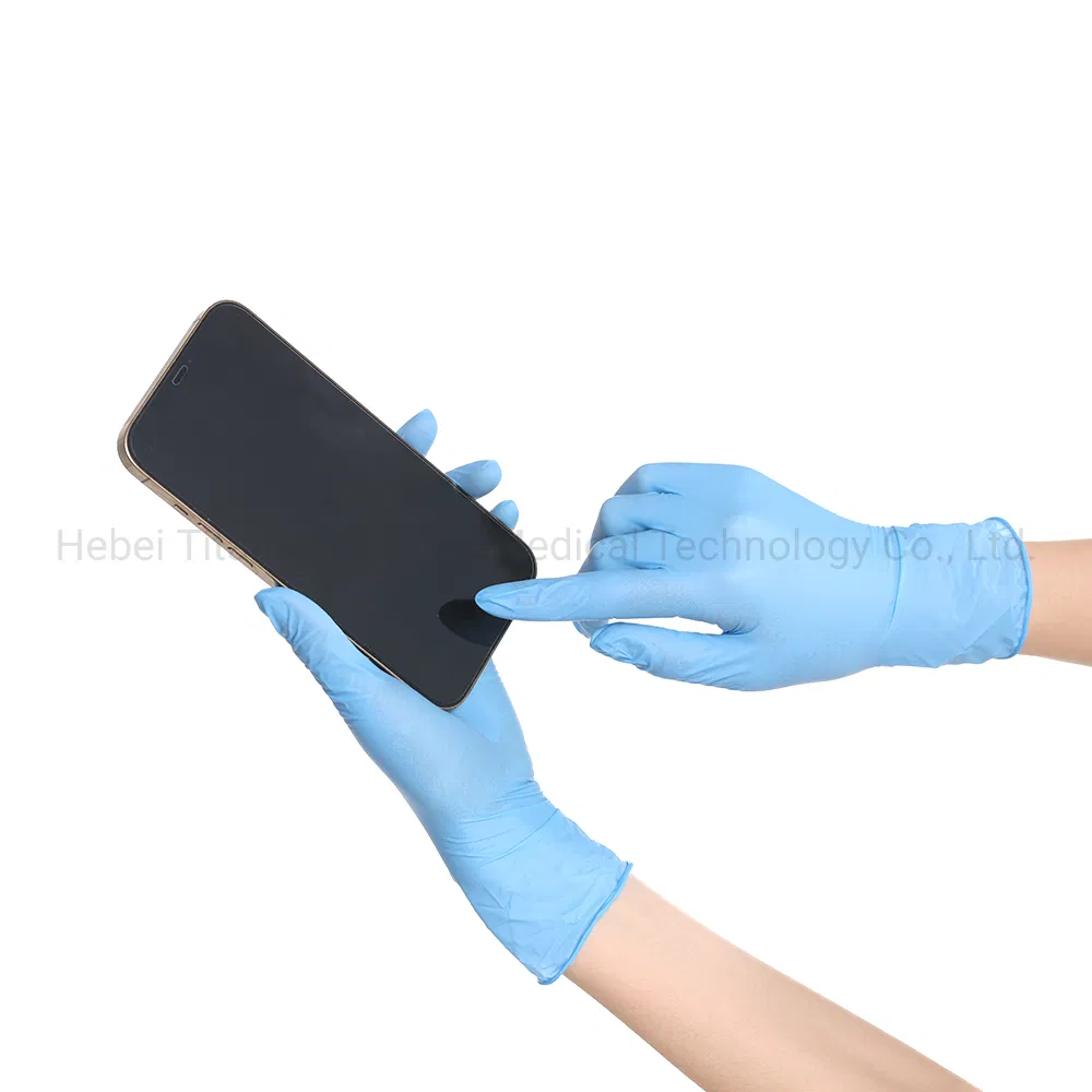Medical Examination Disposable Nitrile Gloves Suppliers Boxes Powder Free Blue Medical Nitrile Gloves Manufacturer