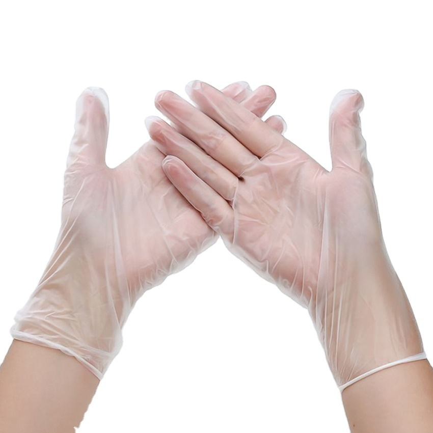 Disposable Gloves Powder-Free Clear PE/PVC/Vinyl Safety Examination Gloves Multipurpose Hand Protection