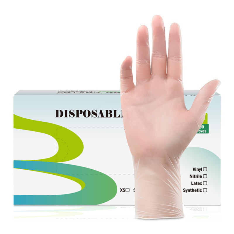 Disposable Clear Color Vinyl Gloves Disposable Vinyl/PVC Exam Powder Free Gloves