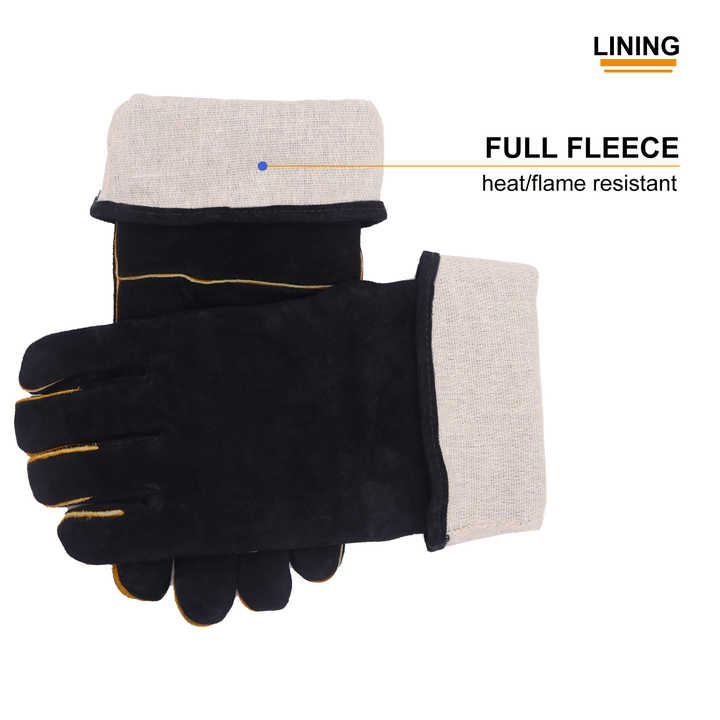 Working Gloves Long Cuff Welding Heat Protective Resistant