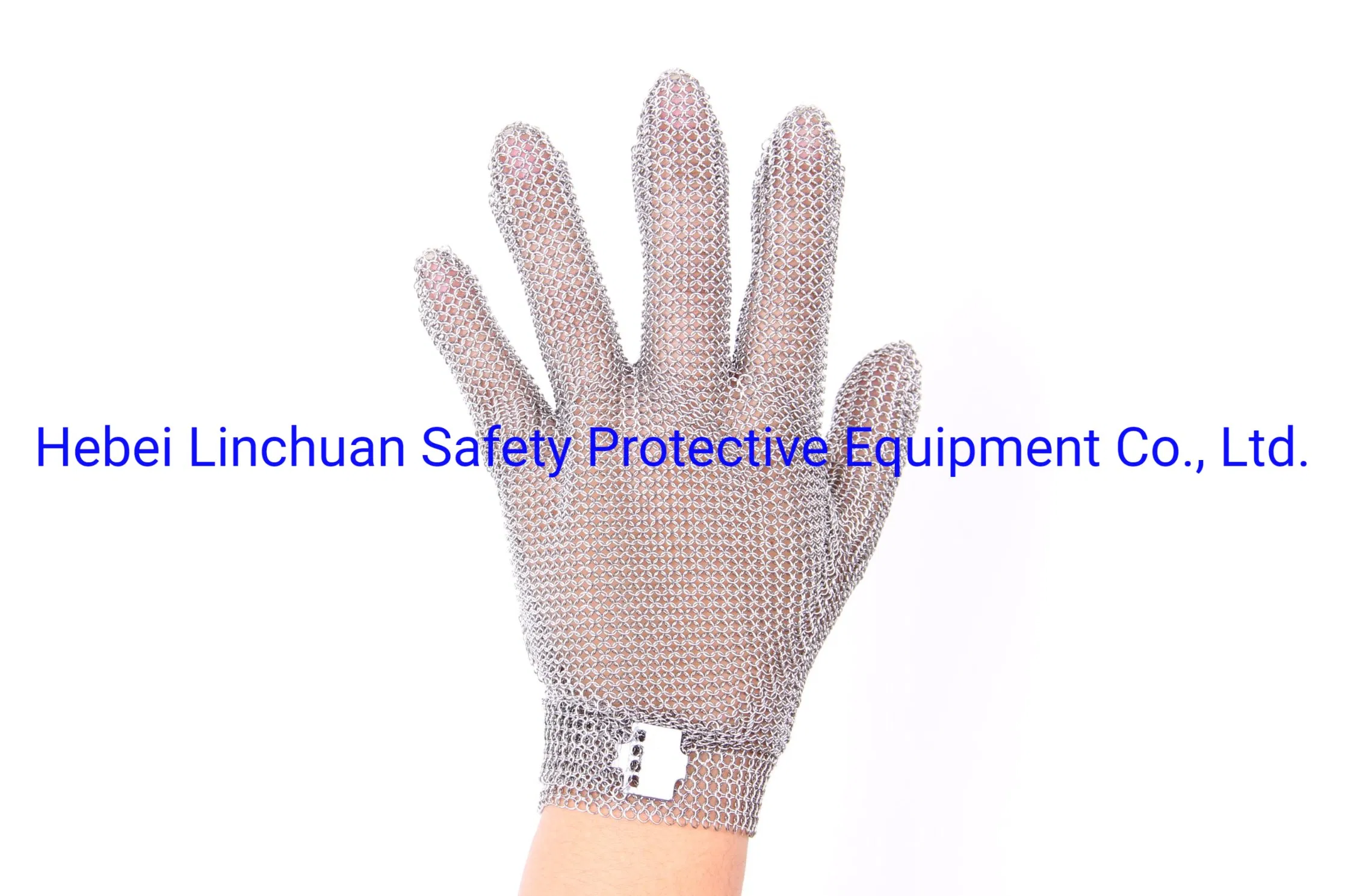Stainless Steel Long Section Steel Stove Wristband Gloves Cut Resistant Gloves/ Metal Mesh Protective Chain Mail Glove with Long Cuff/Meat Cut Long Sleeve Glove