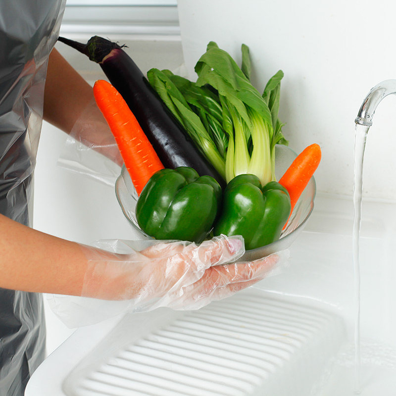 Transparent Food Industry Glove Disposable Food Handling Gloves