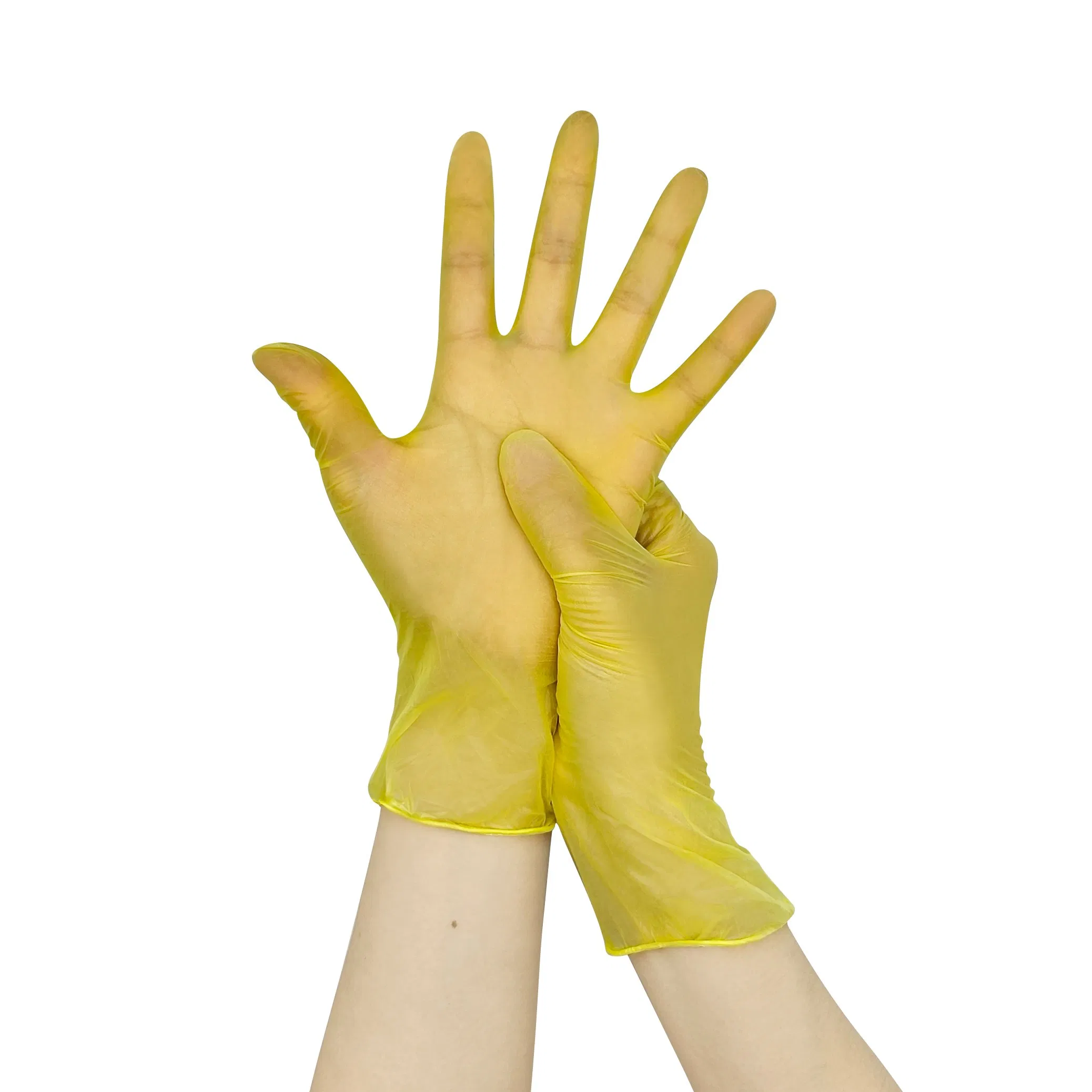 4.5g Powder Free/Powdered Disposable Vinyl Gloves for Food Processing, Hospital, Cleaning