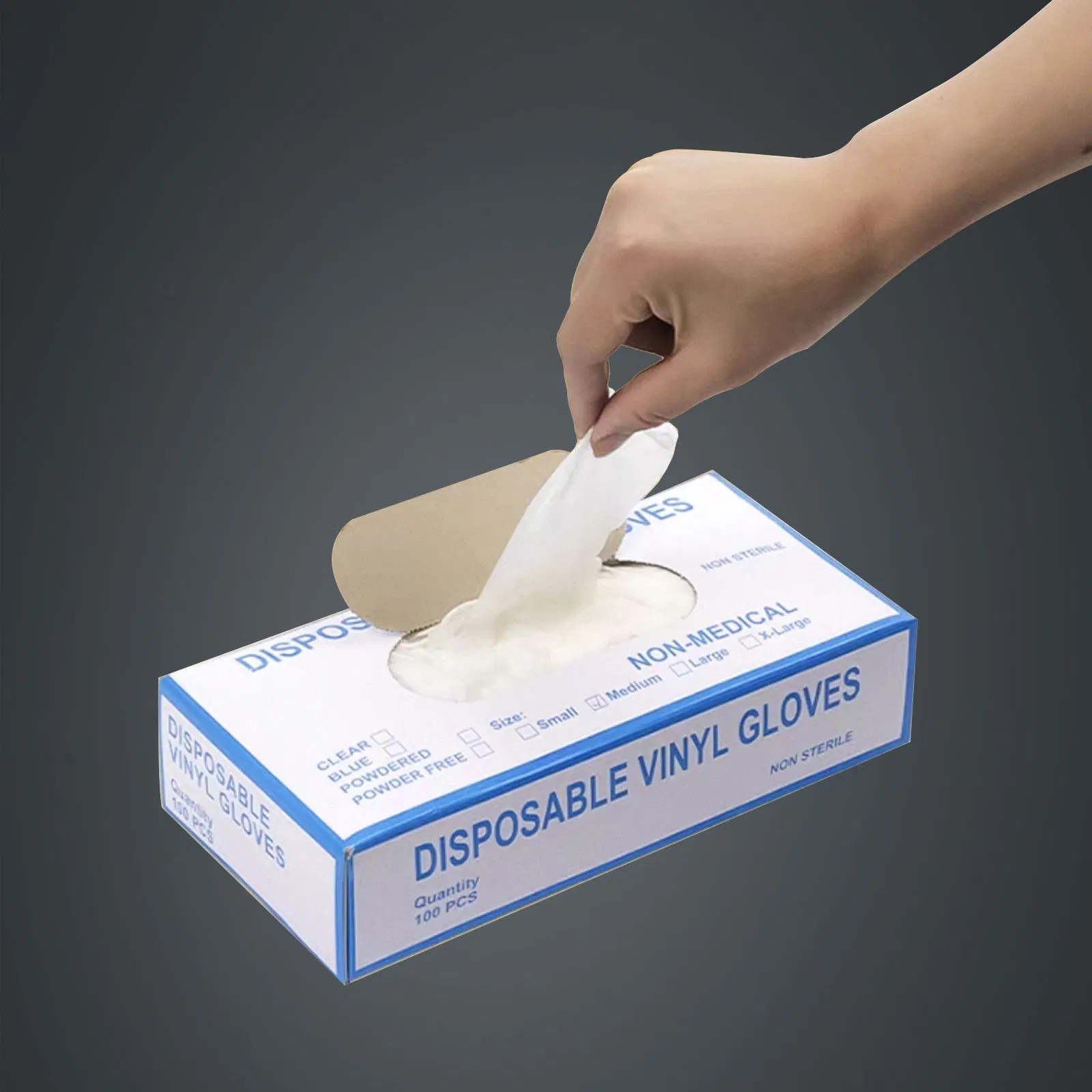 Manufacturer Disposable Medical Supply Safety Powdered Powder Free Nitrile Rubber Gloves