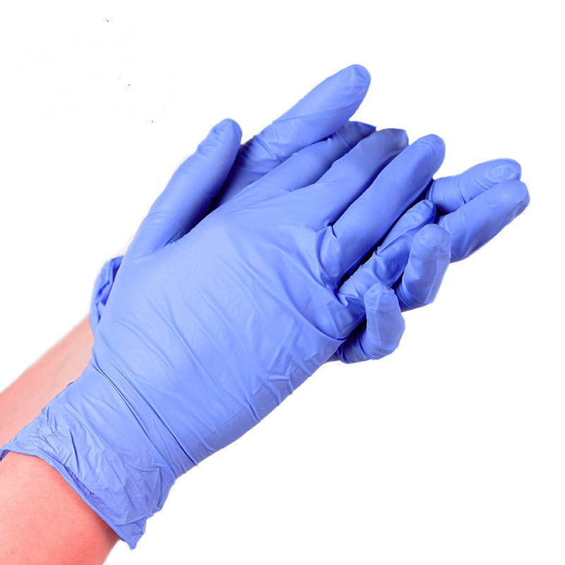 Purple/Blue Color Nitrile Gloves Industrial Chemical Examination Gloves Hand Protective Rubber Gloves